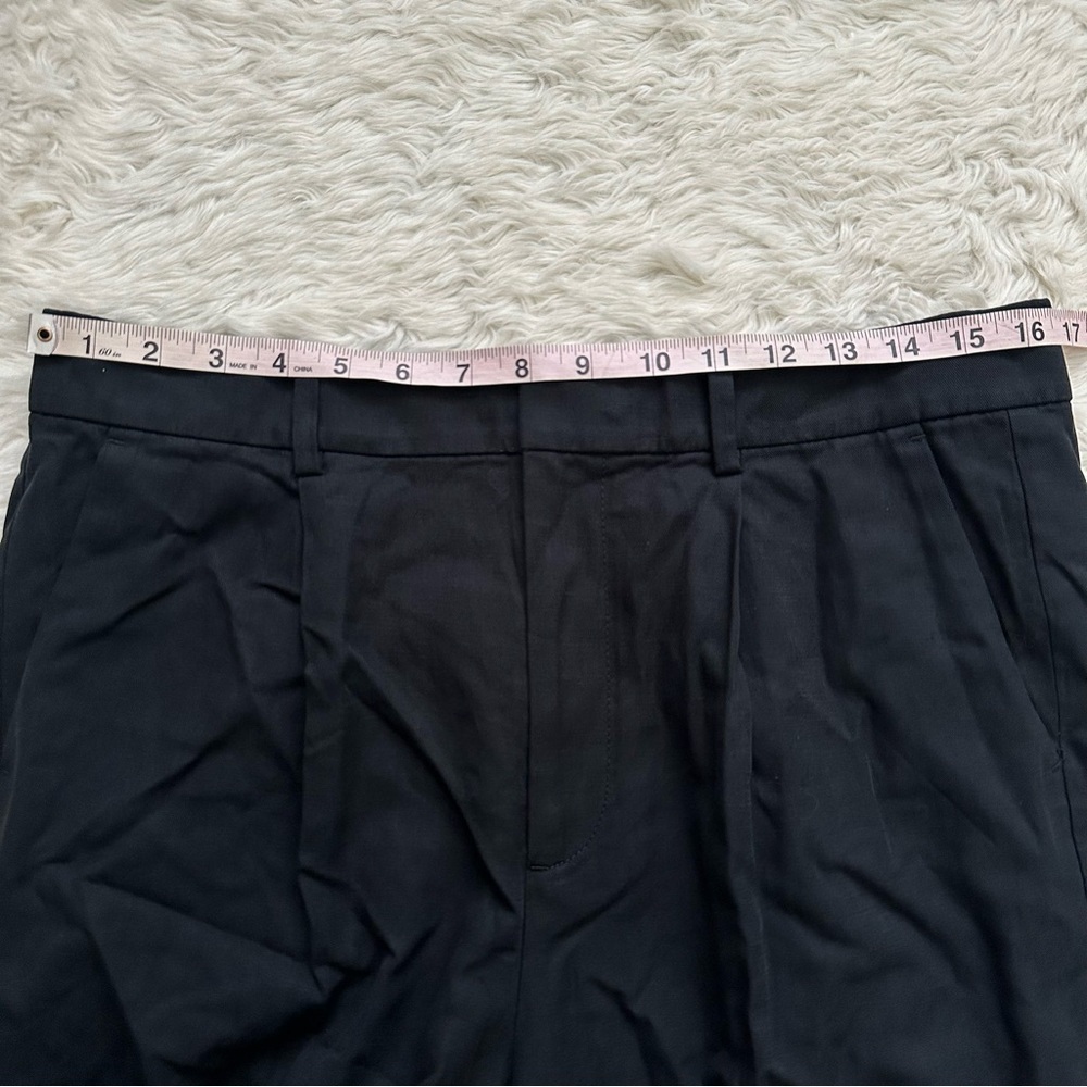 Madewell Trousers Slouchy Straight Pants in Drapey Twill True Black 10 NWT New - Picture 11 of 13